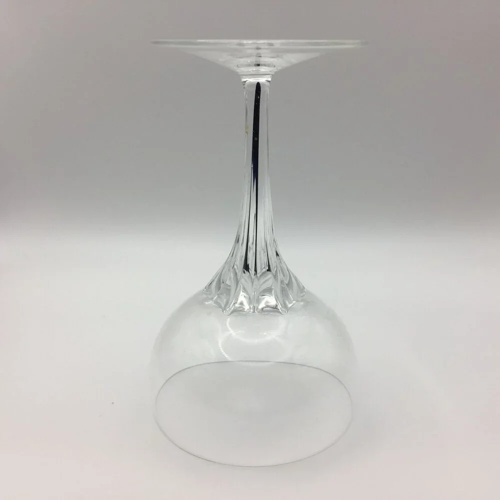 Belfor Crystal Exquisite Coupe Champagne Wine Glasses Stemware Set 2 Vintage